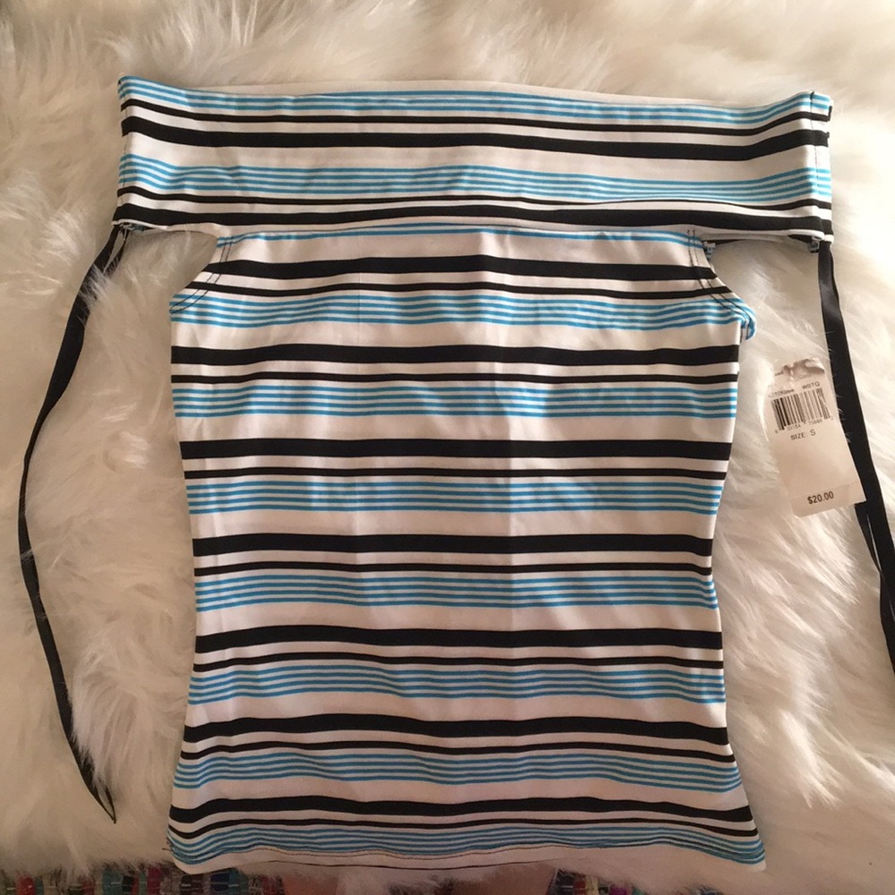 Off the Shoulder Striped Top